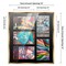 Metallic Gold Bronze Finish Collage Frame - Black Mat, 20 Frame Sizes to Choose From, UV Acrylic, Wall Hanging Hardware, Vertical or Horizontal Display